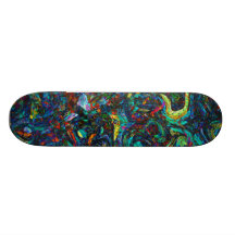 Colores psicodélicos patines personalizados