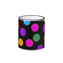colorful_dots_on_white tazas de café