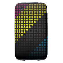 Colorful Techno iPhone 3/3GS Case iPhone 3 Tough Coberturas