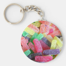 Colorido dulce del caramelo llavero personalizado