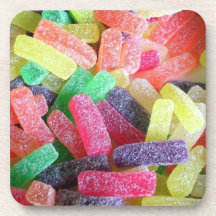 Colorido dulce del caramelo posavasos de bebidas