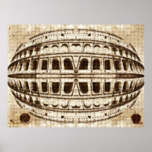 Colosseum, Roma Poster