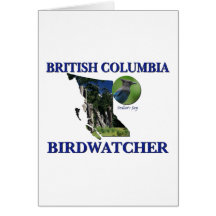 Columbia Británica Birdwatcher Felicitacion