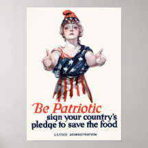 Columbia le invita a que ahorre la comida -- WWI Impresiones