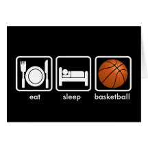 Coma, duerma, baloncesto felicitación