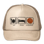 Coma, duerma, baloncesto gorros bordados