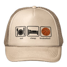 Coma, duerma, baloncesto gorros bordados