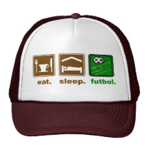 coma, duerma, futbol gorro