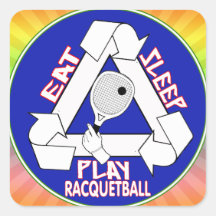 COMA, DUERMA, JUEGUE EL RACQUETBALL - REPETICIÓN ETIQUETAS  