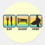 Coma, duerma, practique surf etiqueta