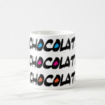 Coma el chocolate vivo del sueño taza