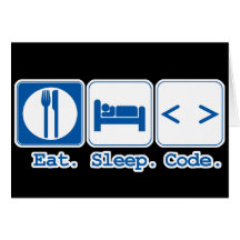 coma el código del sueño (el HTML) Tarjeta