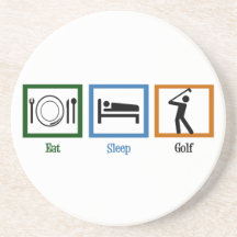 Coma el golf del sueño posavaso para bebida