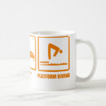Coma el salto de la plataforma del sueño taza