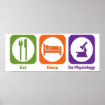 Coma el sueño hacen la fisiología poster
