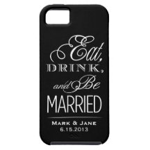 Coma la bebida y esté casado iPhone 5 Case-Mate coberturas