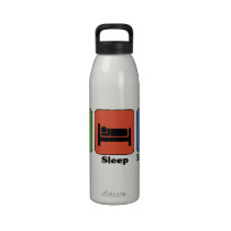 Coma la botella de agua del baloncesto del sueño botellas de agua