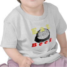 Coma la carne de vaca camisetas