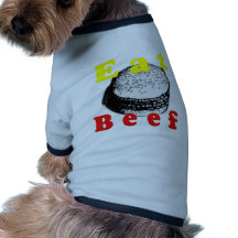 Coma la carne de vaca camisetas de perro