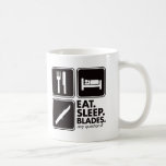 Coma las cuchillas del sueño - negro tazas