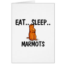 Coma las MARMOTAS del sueño Felicitacion