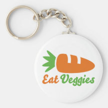 Coma los Veggies Llavero Personalizado