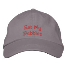 Coma mi gorra de las burbujas gorras bordadas