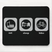 Coma. Sueño. Bici. Mousepad Tapetes De Ratón