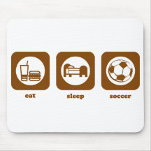 Coma. Sueño. Fútbol. Mousepad Alfombrillas De Ratón