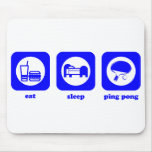 Coma. Sueño. Ping-pong. Mousepad Alfombrillas De Ratones