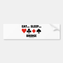 Coma… Sueño… Puente (juegos de la tarjeta del humo Pegatina De Parachoque