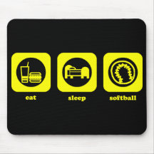 Coma. Sueño. Softball. Mousepad Tapetes De Ratón