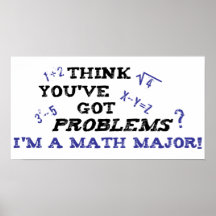 comandante de matemáticas divertido poster