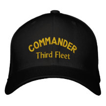 COMANDANTE, tercera flota Gorras Bordadas