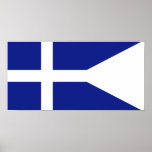Comandantes de división reales griegos de la marin posters