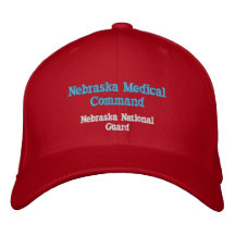 Comando médico de Nebraska Gorra De Béisbol Bordada