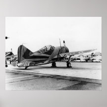 Combatiente de Brewster F2A-1 Posters