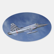 Combatiente de la libertad F-5 Pegatinas Ovaladas Personalizadas