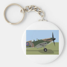 Combatiente del Spitfire WW2 Llaveros