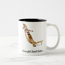 Comedor agraciado del caracol tazas