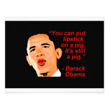 Comentario de Obama del lápiz labial Anuncio Personalizado