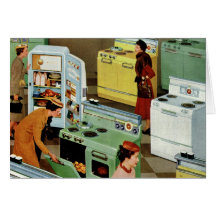 Comercio al por menor del vintage, tienda de la sa tarjetas