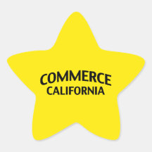 Comercio California Calcomanía Cuadrada Personalizada