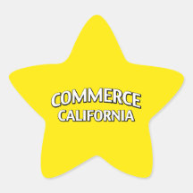 Comercio California Pegatina Forma De Estrella Personalizada