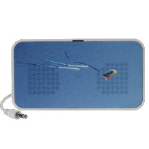 Cometa de la cola larga del multicolor laptop altavoz