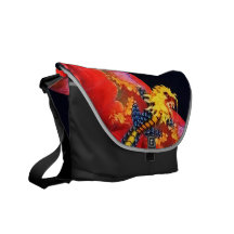 Cometa roja del dragón bolsa messenger