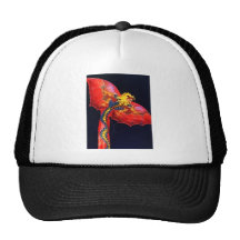 Cometa roja del dragón gorro de camionero