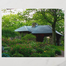 Comida campestre del jardín tarjetas publicitarias