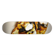 Comida de los Nachos del pollo y de la alubia negr Patín Personalizado