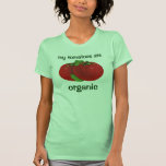 Comida del vintage, frutas, verduras, tomate madur camisetas